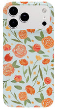 Load image into Gallery viewer, Burnt Orange Floral Pattern - Phone Case