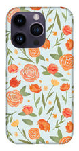 Load image into Gallery viewer, Burnt Orange Floral Pattern - Phone Case