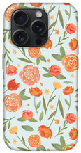 Load image into Gallery viewer, Burnt Orange Floral Pattern - Phone Case