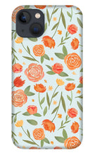 Load image into Gallery viewer, Burnt Orange Floral Pattern - Phone Case