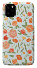 Load image into Gallery viewer, Burnt Orange Floral Pattern - Phone Case