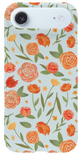 Load image into Gallery viewer, Burnt Orange Floral Pattern - Phone Case