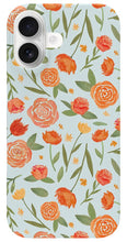 Load image into Gallery viewer, Burnt Orange Floral Pattern - Phone Case