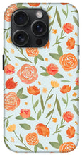 Load image into Gallery viewer, Burnt Orange Floral Pattern - Phone Case