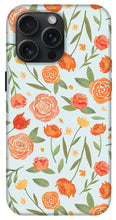 Load image into Gallery viewer, Burnt Orange Floral Pattern - Phone Case