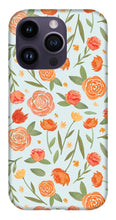 Load image into Gallery viewer, Burnt Orange Floral Pattern - Phone Case