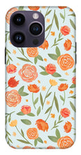 Load image into Gallery viewer, Burnt Orange Floral Pattern - Phone Case
