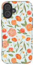 Load image into Gallery viewer, Burnt Orange Floral Pattern - Phone Case