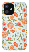 Load image into Gallery viewer, Burnt Orange Floral Pattern - Phone Case