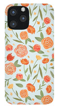 Load image into Gallery viewer, Burnt Orange Floral Pattern - Phone Case