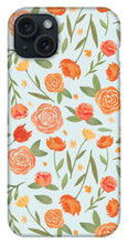 Load image into Gallery viewer, Burnt Orange Floral Pattern - Phone Case