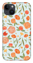 Load image into Gallery viewer, Burnt Orange Floral Pattern - Phone Case