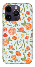 Load image into Gallery viewer, Burnt Orange Floral Pattern - Phone Case