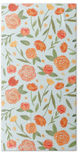Load image into Gallery viewer, Burnt Orange Floral Pattern - Beach Towel