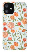Load image into Gallery viewer, Burnt Orange Floral Pattern - Phone Case