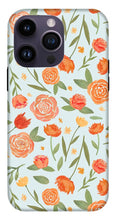 Load image into Gallery viewer, Burnt Orange Floral Pattern - Phone Case
