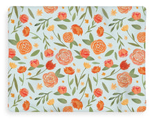 Load image into Gallery viewer, Burnt Orange Floral Pattern - Blanket