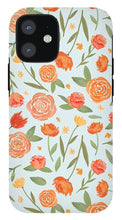 Load image into Gallery viewer, Burnt Orange Floral Pattern - Phone Case