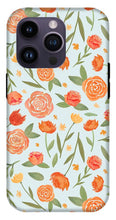 Load image into Gallery viewer, Burnt Orange Floral Pattern - Phone Case