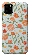 Load image into Gallery viewer, Burnt Orange Floral Pattern - Phone Case