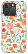 Load image into Gallery viewer, Burnt Orange Floral Pattern - Phone Case