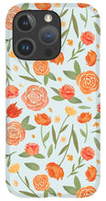 Load image into Gallery viewer, Burnt Orange Floral Pattern - Phone Case