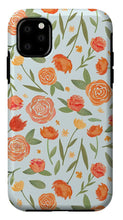 Load image into Gallery viewer, Burnt Orange Floral Pattern - Phone Case