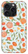 Load image into Gallery viewer, Burnt Orange Floral Pattern - Phone Case