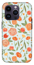 Load image into Gallery viewer, Burnt Orange Floral Pattern - Phone Case