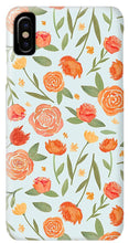 Load image into Gallery viewer, Burnt Orange Floral Pattern - Phone Case