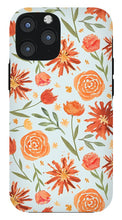 Load image into Gallery viewer, Burnt Orange Flower Burst Pattern - Phone Case
