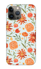 Load image into Gallery viewer, Burnt Orange Flower Burst Pattern - Phone Case