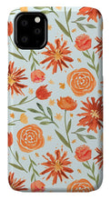 Load image into Gallery viewer, Burnt Orange Flower Burst Pattern - Phone Case
