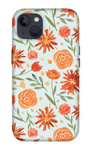 Load image into Gallery viewer, Burnt Orange Flower Burst Pattern - Phone Case