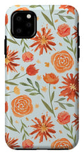 Load image into Gallery viewer, Burnt Orange Flower Burst Pattern - Phone Case