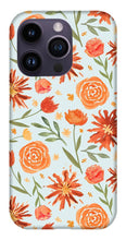 Load image into Gallery viewer, Burnt Orange Flower Burst Pattern - Phone Case