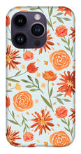 Load image into Gallery viewer, Burnt Orange Flower Burst Pattern - Phone Case