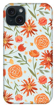 Load image into Gallery viewer, Burnt Orange Flower Burst Pattern - Phone Case