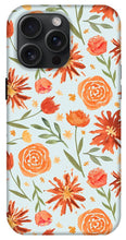 Load image into Gallery viewer, Burnt Orange Flower Burst Pattern - Phone Case
