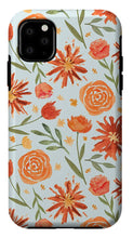 Load image into Gallery viewer, Burnt Orange Flower Burst Pattern - Phone Case