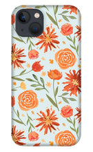 Load image into Gallery viewer, Burnt Orange Flower Burst Pattern - Phone Case
