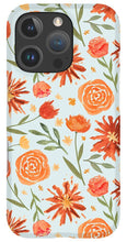 Load image into Gallery viewer, Burnt Orange Flower Burst Pattern - Phone Case