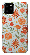 Load image into Gallery viewer, Burnt Orange Flower Burst Pattern - Phone Case
