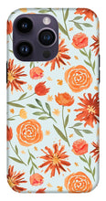 Load image into Gallery viewer, Burnt Orange Flower Burst Pattern - Phone Case