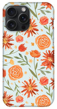Load image into Gallery viewer, Burnt Orange Flower Burst Pattern - Phone Case