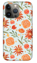 Load image into Gallery viewer, Burnt Orange Flower Burst Pattern - Phone Case