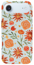 Load image into Gallery viewer, Burnt Orange Flower Burst Pattern - Phone Case