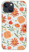 Load image into Gallery viewer, Burnt Orange Flower Burst Pattern - Phone Case