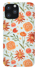 Load image into Gallery viewer, Burnt Orange Flower Burst Pattern - Phone Case