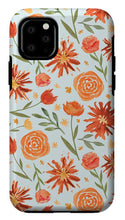 Load image into Gallery viewer, Burnt Orange Flower Burst Pattern - Phone Case